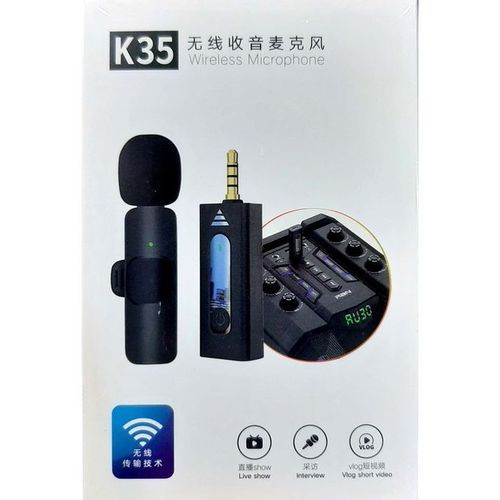 K35 Wireless 3.5mm Lavalier Microphone