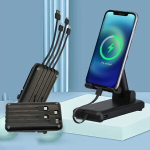 Charging Cable Lightweight Power Bank with Mobile Stand
