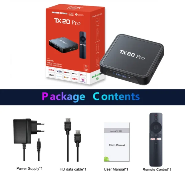 TX20 Pro 12K ULTRA HD FREE DISH CHANNEL ANDROID TV BOX - Image 2
