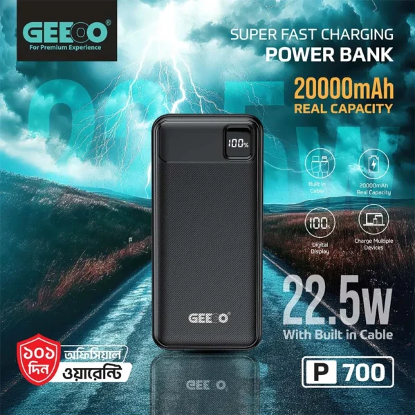 geeoo power bank P700 20000mAh Capatity - Image 2