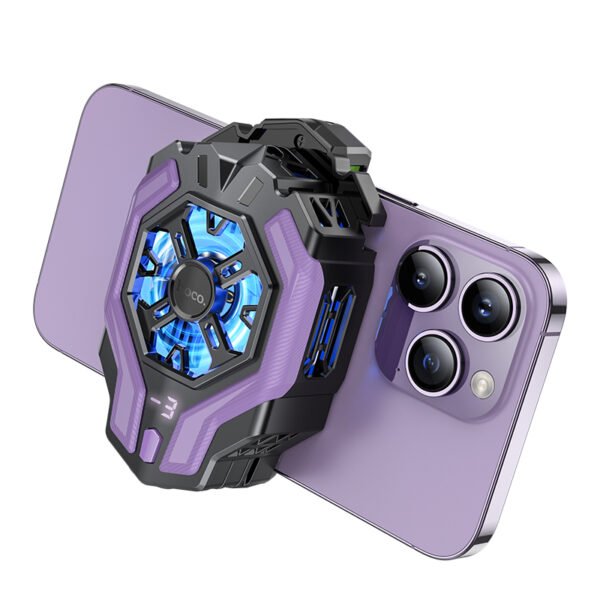 HOCO GM26 Cooling Mobile Phones Fan Game Assistant Temperature digital display for iphone 14 15 16 Samsung instant cooling - Image 4