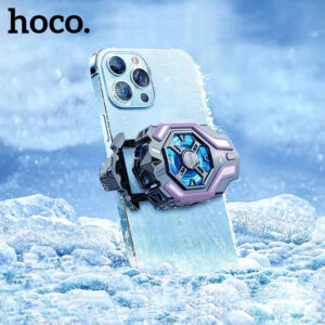 HOCO GM26 Cooling Mobile Phones Fan Game Assistant Temperature digital display for iphone 14 15 16 Samsung instant cooling
