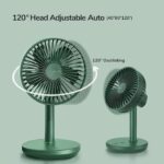 JISULIFE FA13P OSCILLATING EXTENDABLE 8000MAH CORDLESS RECHARGEABLE DESK FAN