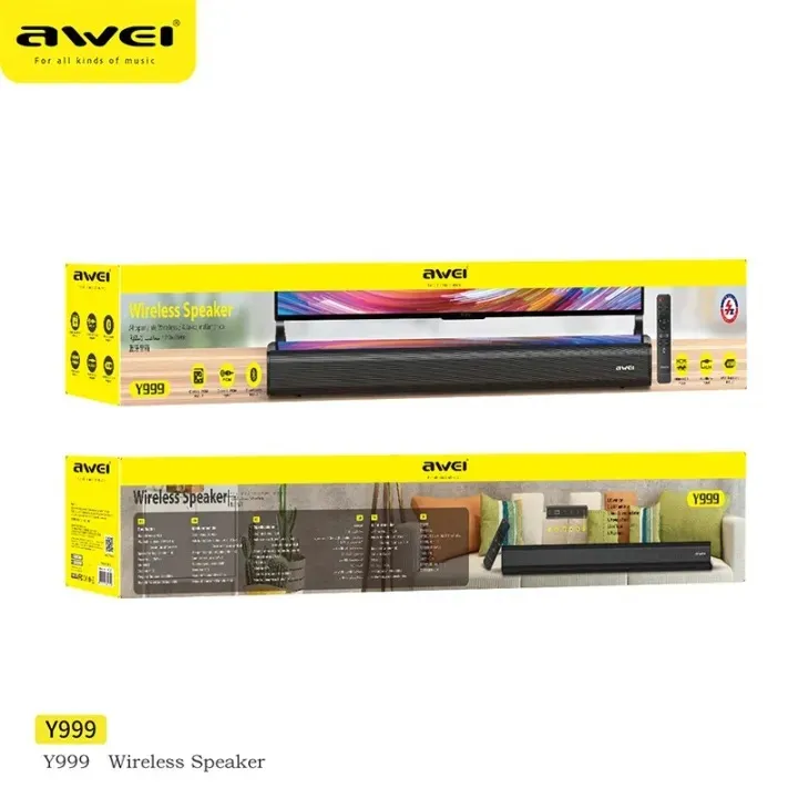 Awei Y999 50W Home Theater Wireless Bluetooth Speaker SoundBar