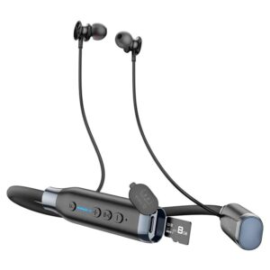 1, Bluetooth 5.3; Chip: JL AC7006 2.Battery capacity: 800mAh; charging about 2.5 hours 3.Use time: 120 hours; Standby time: 1200 hours 4.The total length of the headset is 96cm; weight: 50g 5.Support Bluetooth, TF card (≤32G) playback 6.Support Chinese and English prompt tone: double-click the multi-function key in unpaired state 7, 800mAh large battery, 120 hours of super battery life, fast charging only takes 2.5 hours